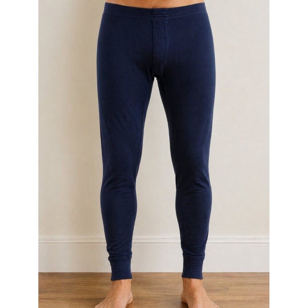 Vintage 100% Silk Terramar Thermasilk Pants Men’s S Navy Base Layer Long Johns
